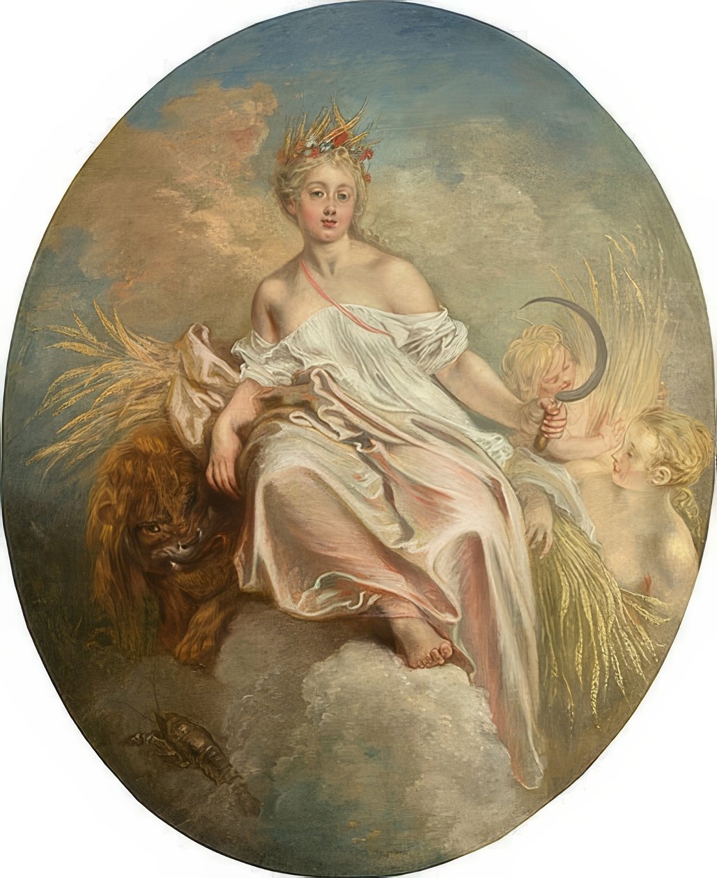 Ceres (verão). C. 1717-18 de Jean Antoine Watteau