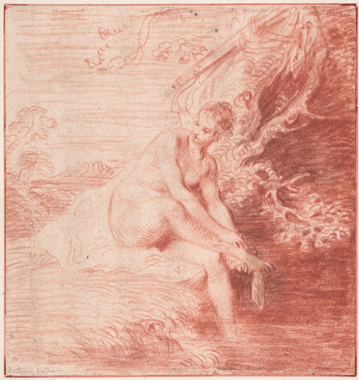 Diana Bathing, c. 1716 de Jean Antoine Watteau