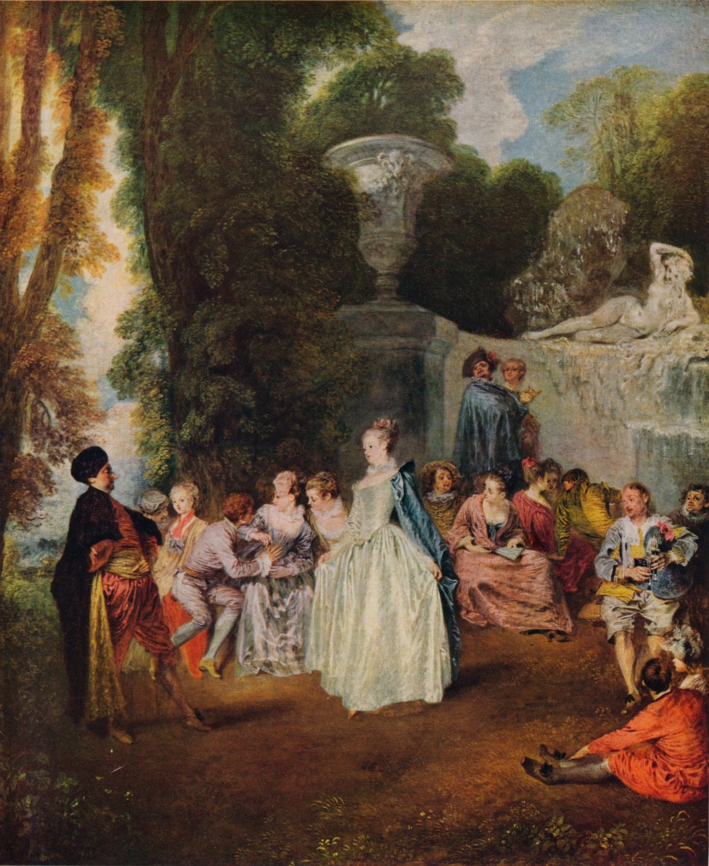 Festas venezianas, 1718-1719 de Jean Antoine Watteau