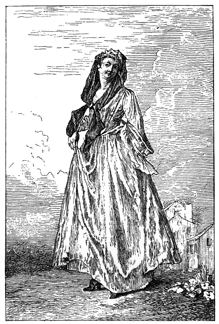 Traje francês, 1885. de Jean Antoine Watteau