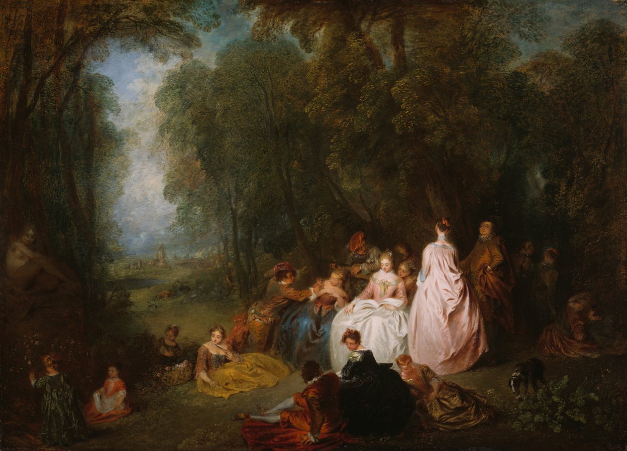 Encontro Pastoral de Jean Antoine Watteau