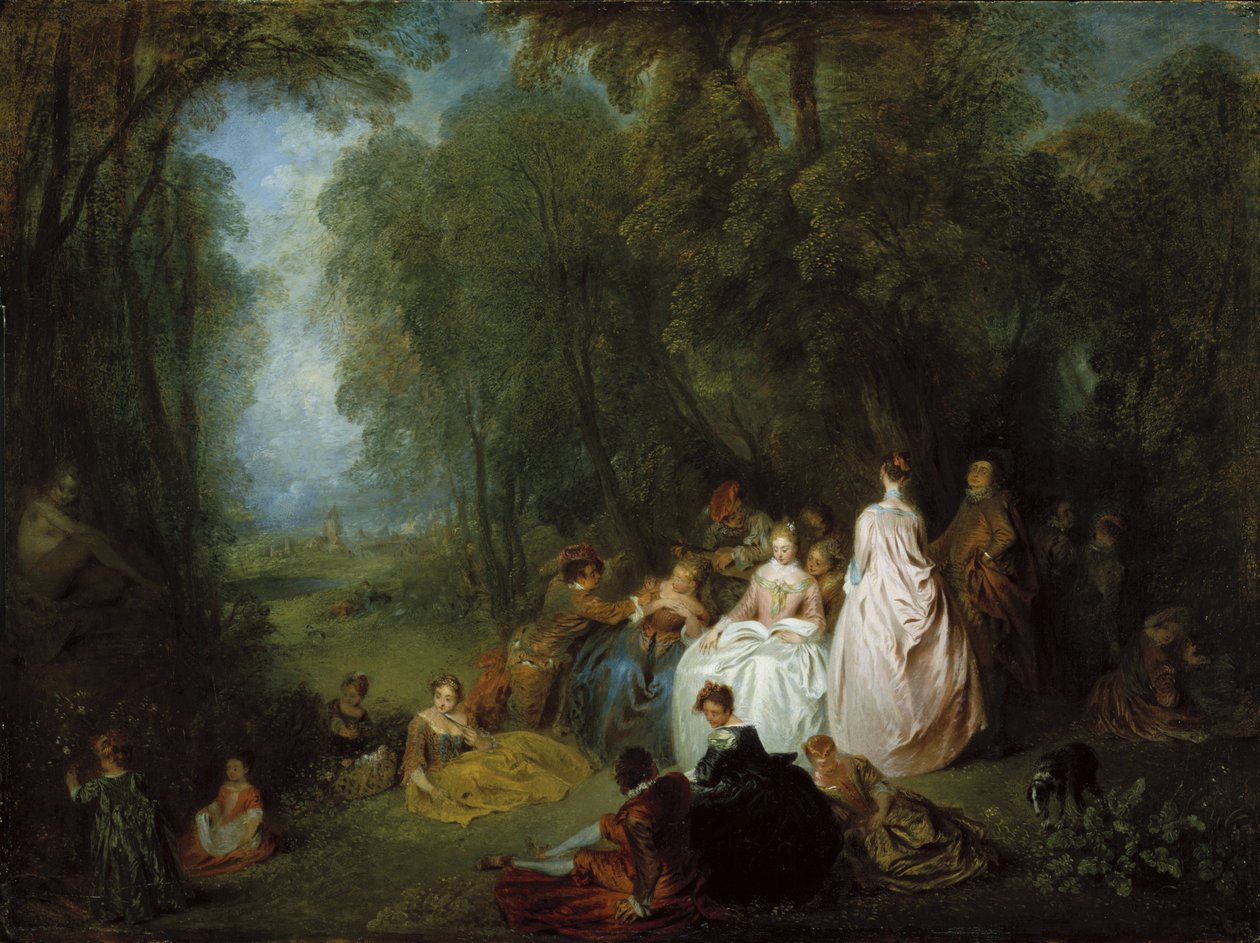 Festa do país de Jean Antoine Watteau