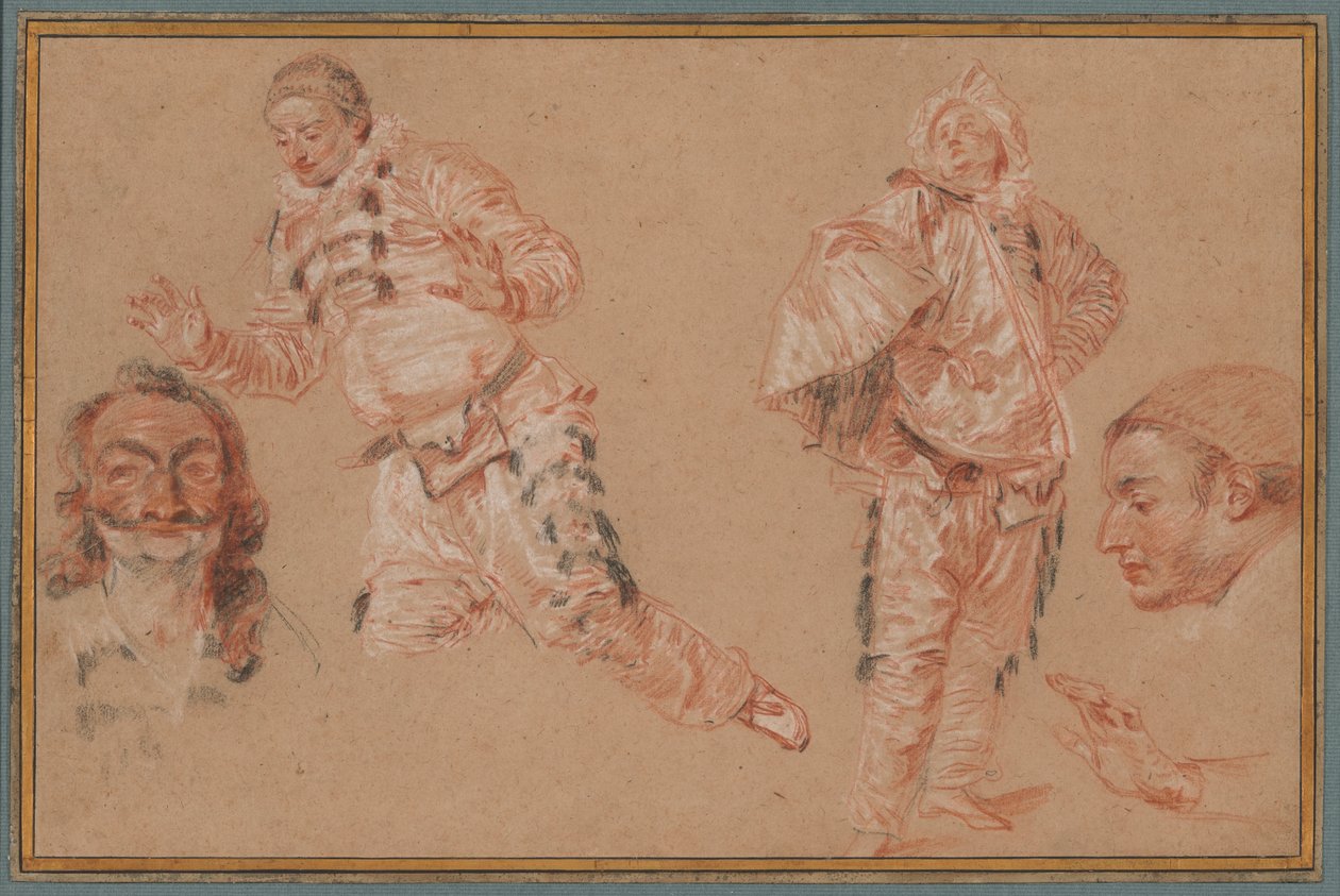 Comediantes italianos de Jean Antoine Watteau