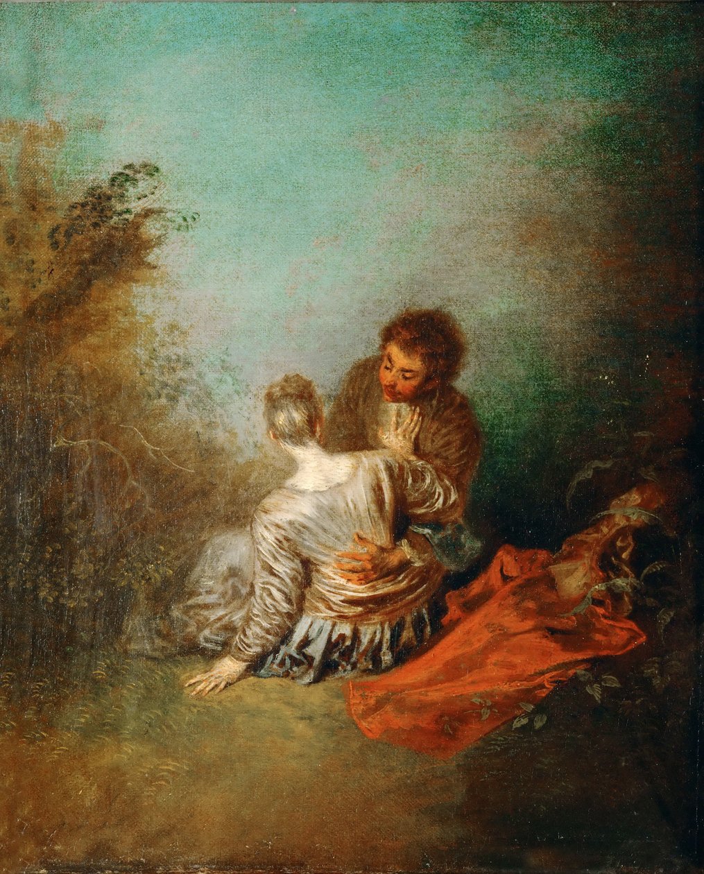 Le Faux Pas O avanço errado de Jean Antoine Watteau