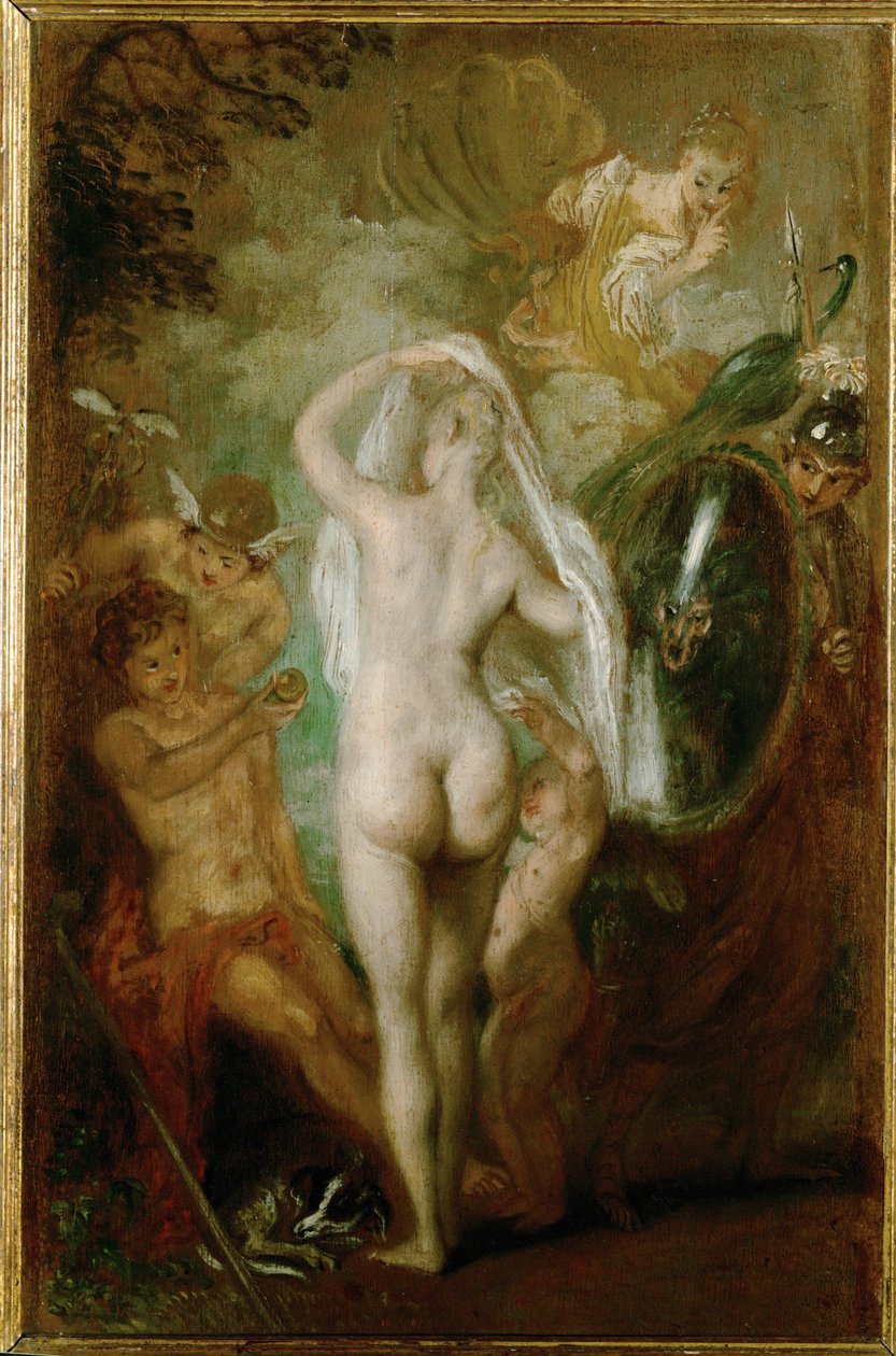O Julgamento de Paris ... de Jean Antoine Watteau