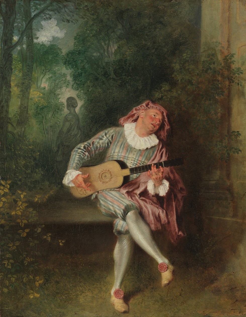 Mezzetin, ca. 1718-20. de Jean Antoine Watteau