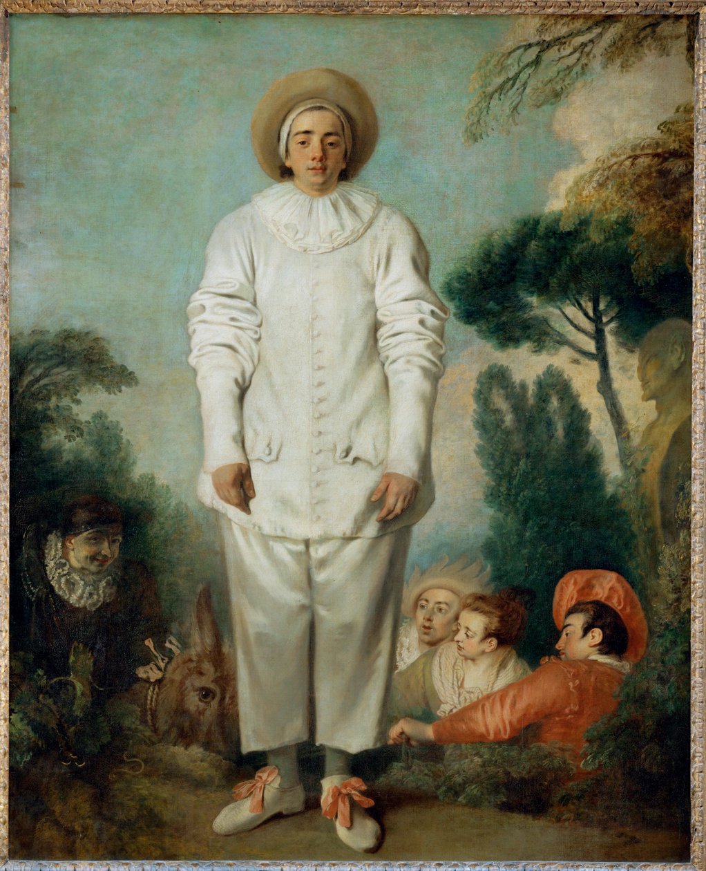 Pierrot, anteriormente conhecido como Gilles ... de Jean-Antoine Watteau