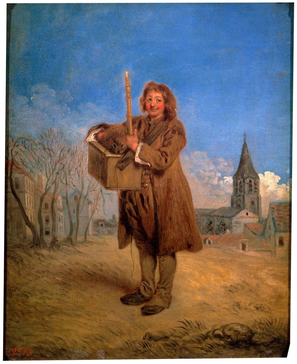 Savoyard com uma marmota, 1716. de Jean Antoine Watteau