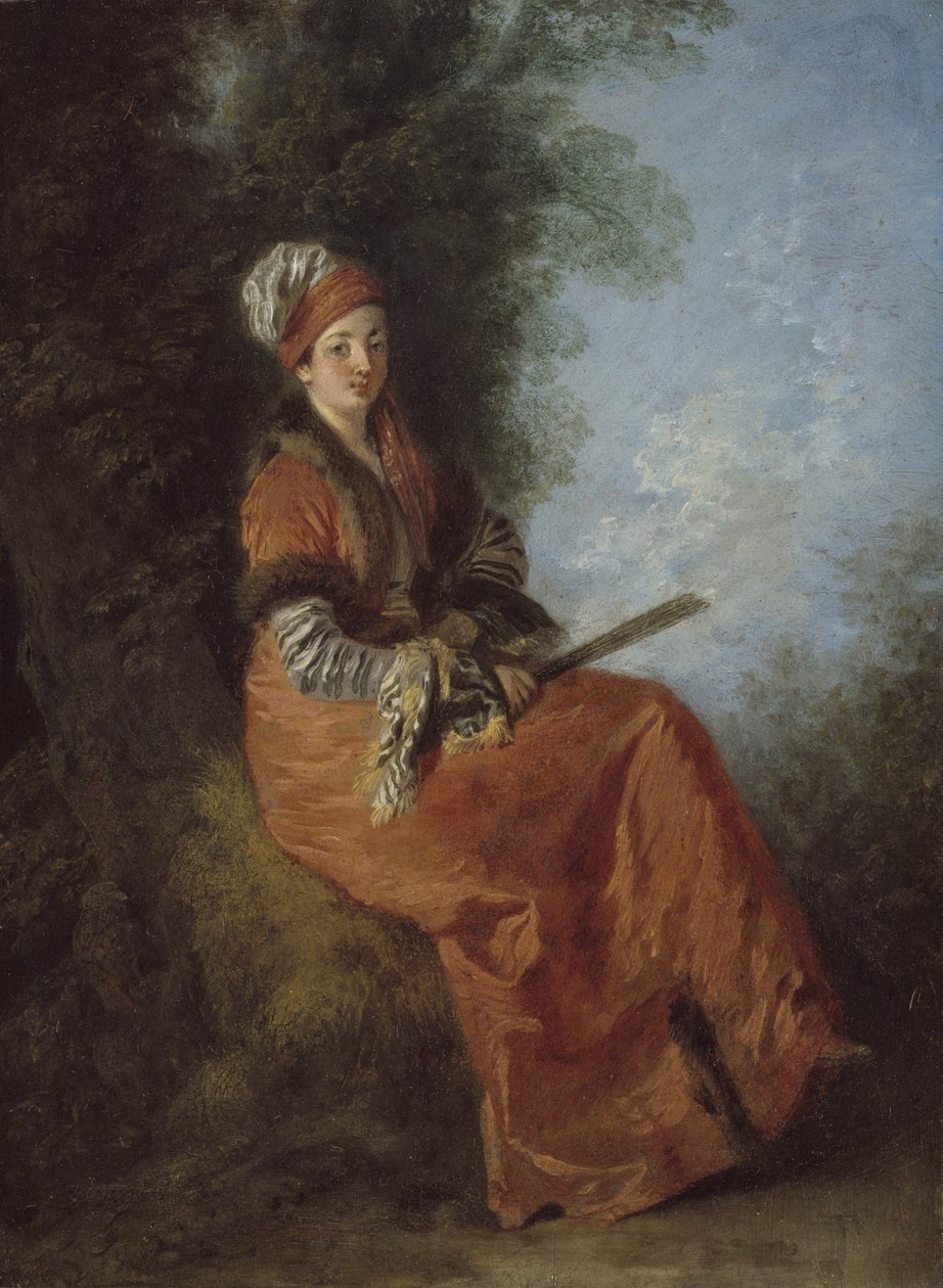O Sonhador, 1712-14 de Jean Antoine Watteau