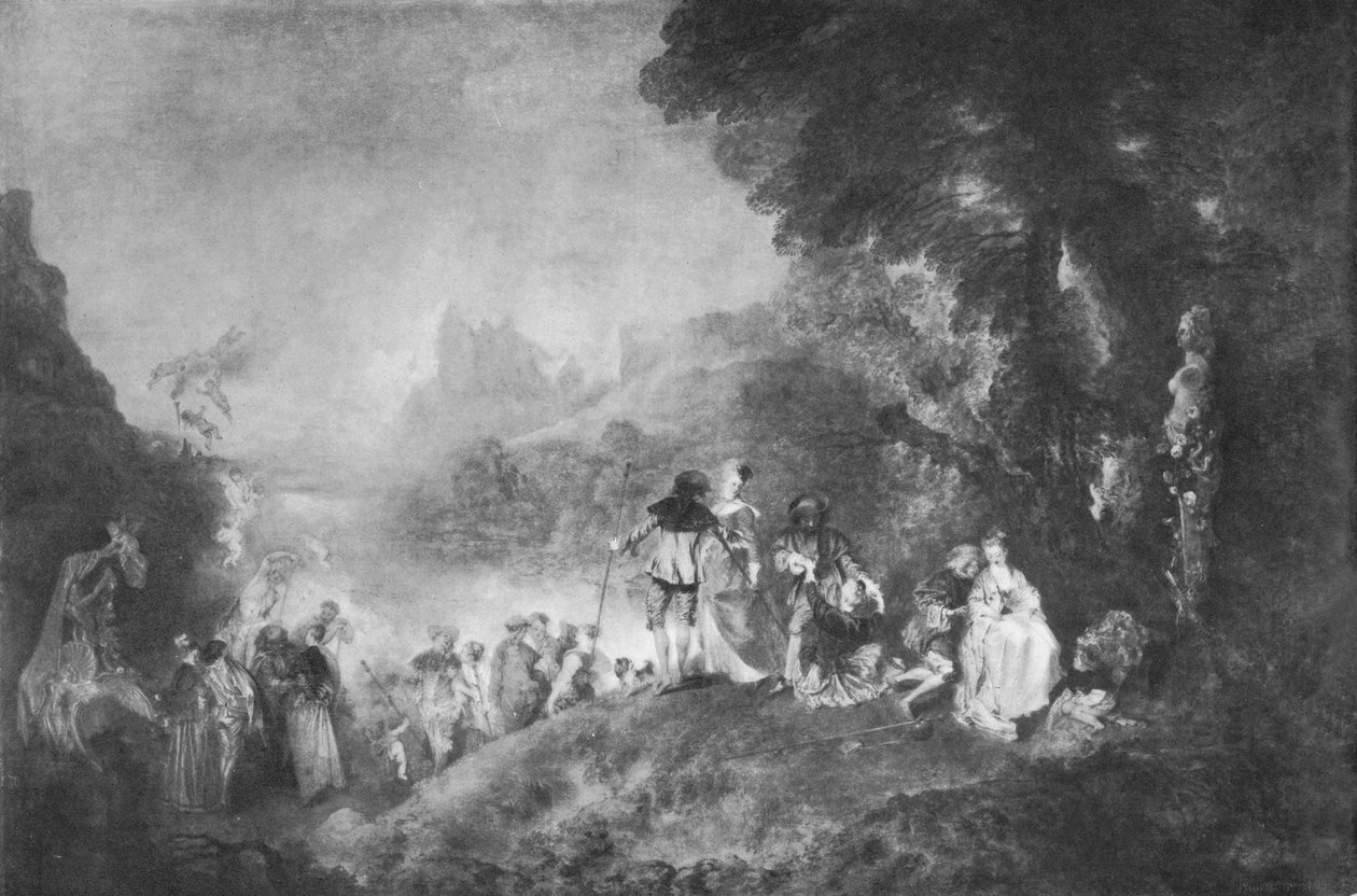 O embarque para a ilha de Cytherea, 1717, 1912 de Jean Antoine Watteau