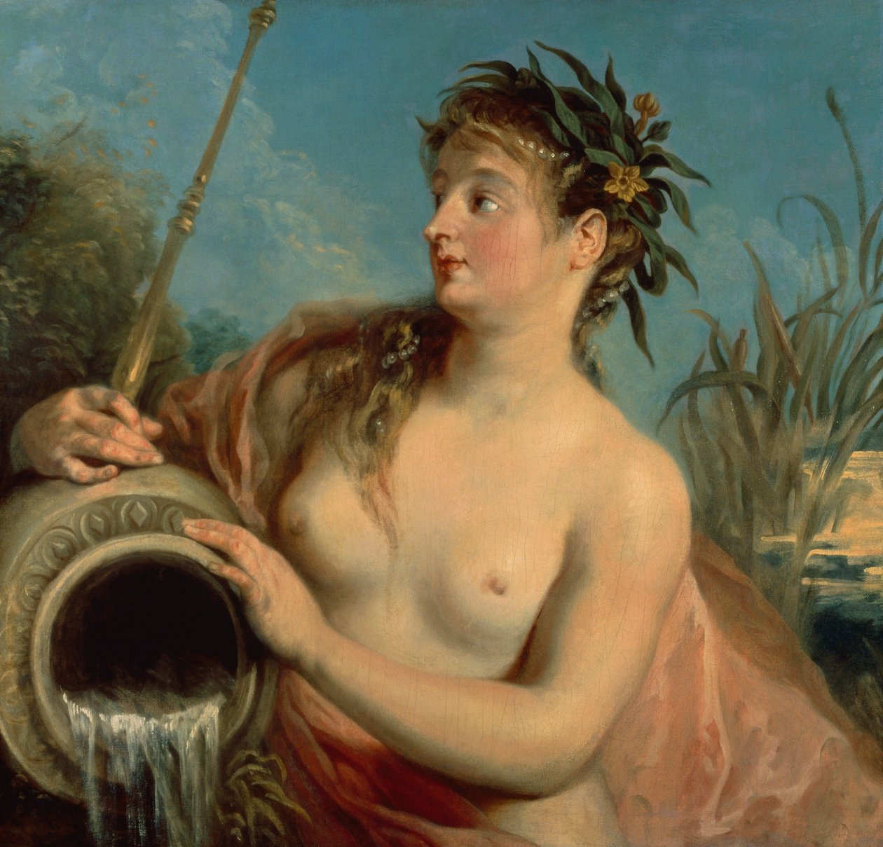 A Ninfa da Primavera (óleo sobre tela) de Jean Antoine Watteau