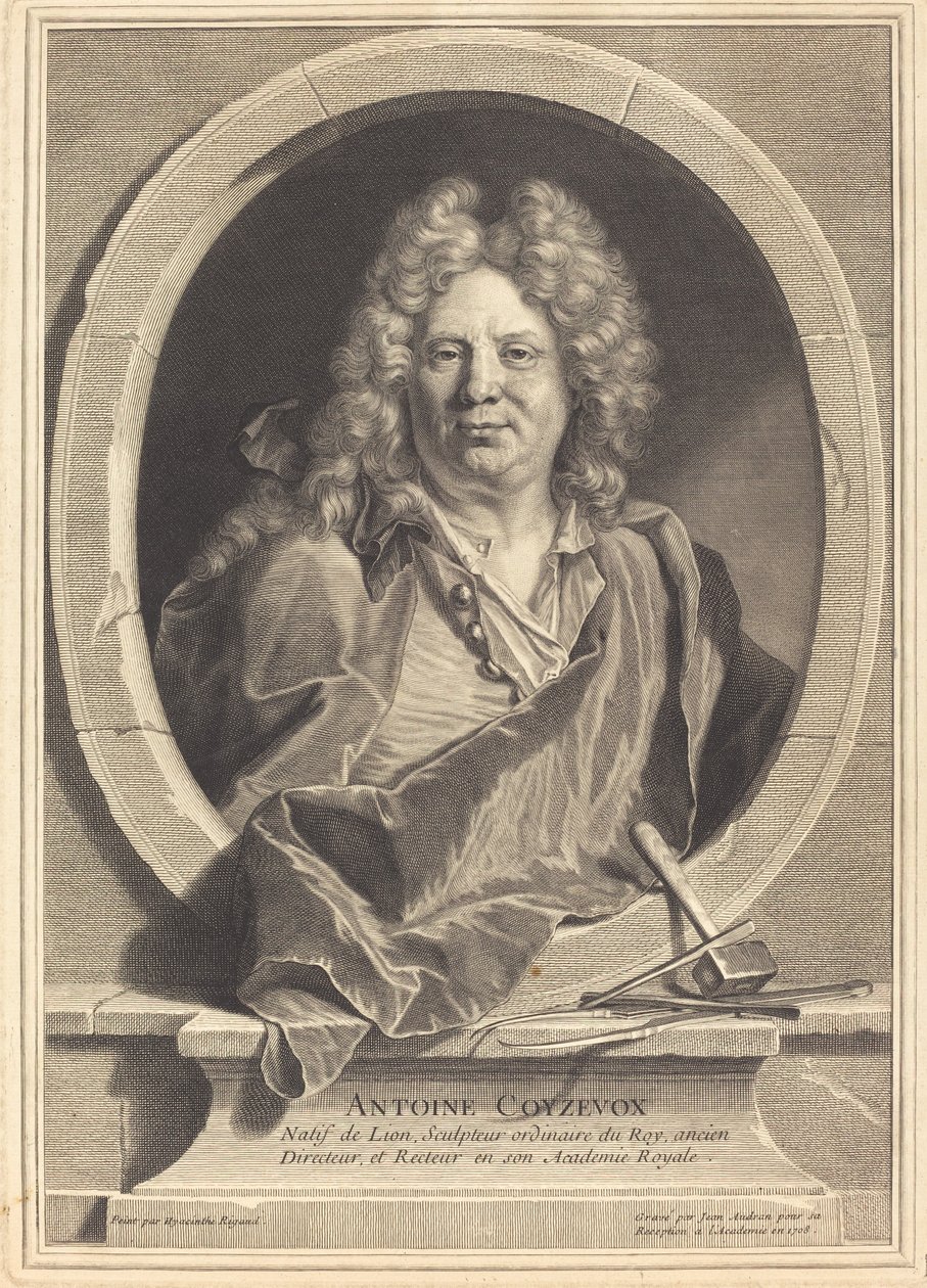 Antoine Coyzevox, 1708. de Jean Audran