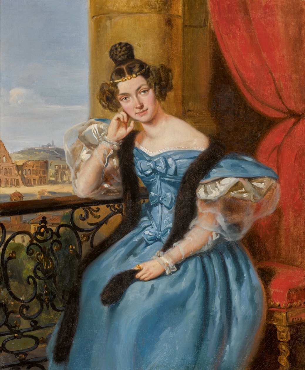 Retrato de Ekaterina Nikolaevna Meshcherskaya, née Karamzina 1806-1867, 1835. de Jean Auguste Bard