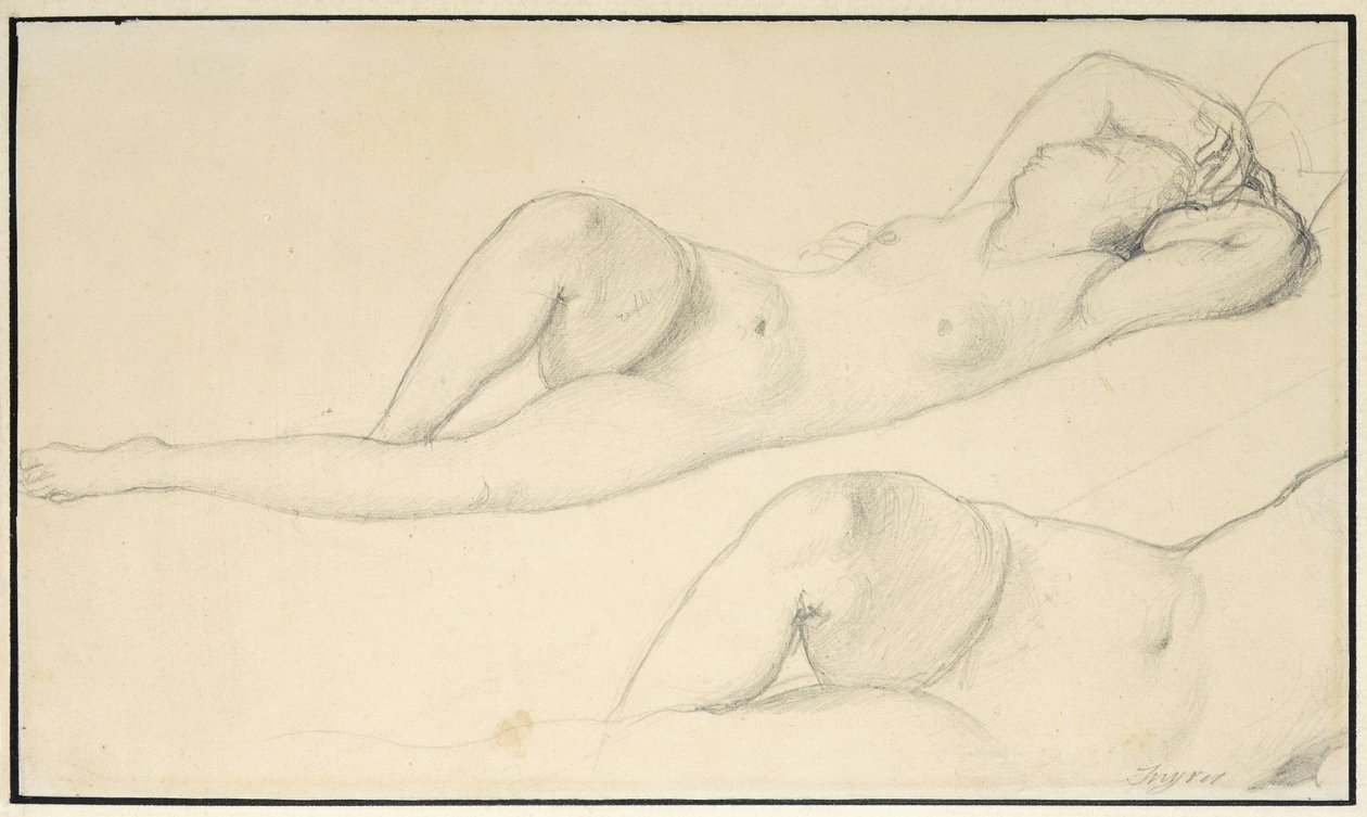 Um nu feminino reclinado, de Jean Auguste Dominique Ingres