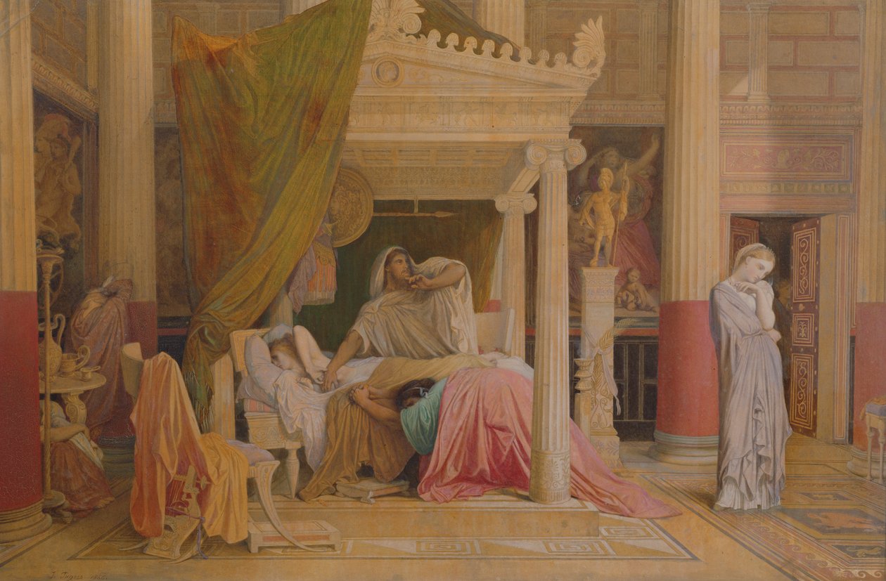 Antíoco e Stratonice, 1840 de Jean Auguste Dominique Ingres
