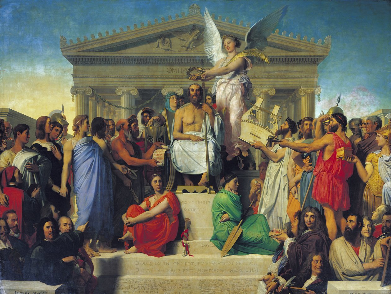 Apoteose de Homero, 1827 de Jean Auguste Dominique Ingres