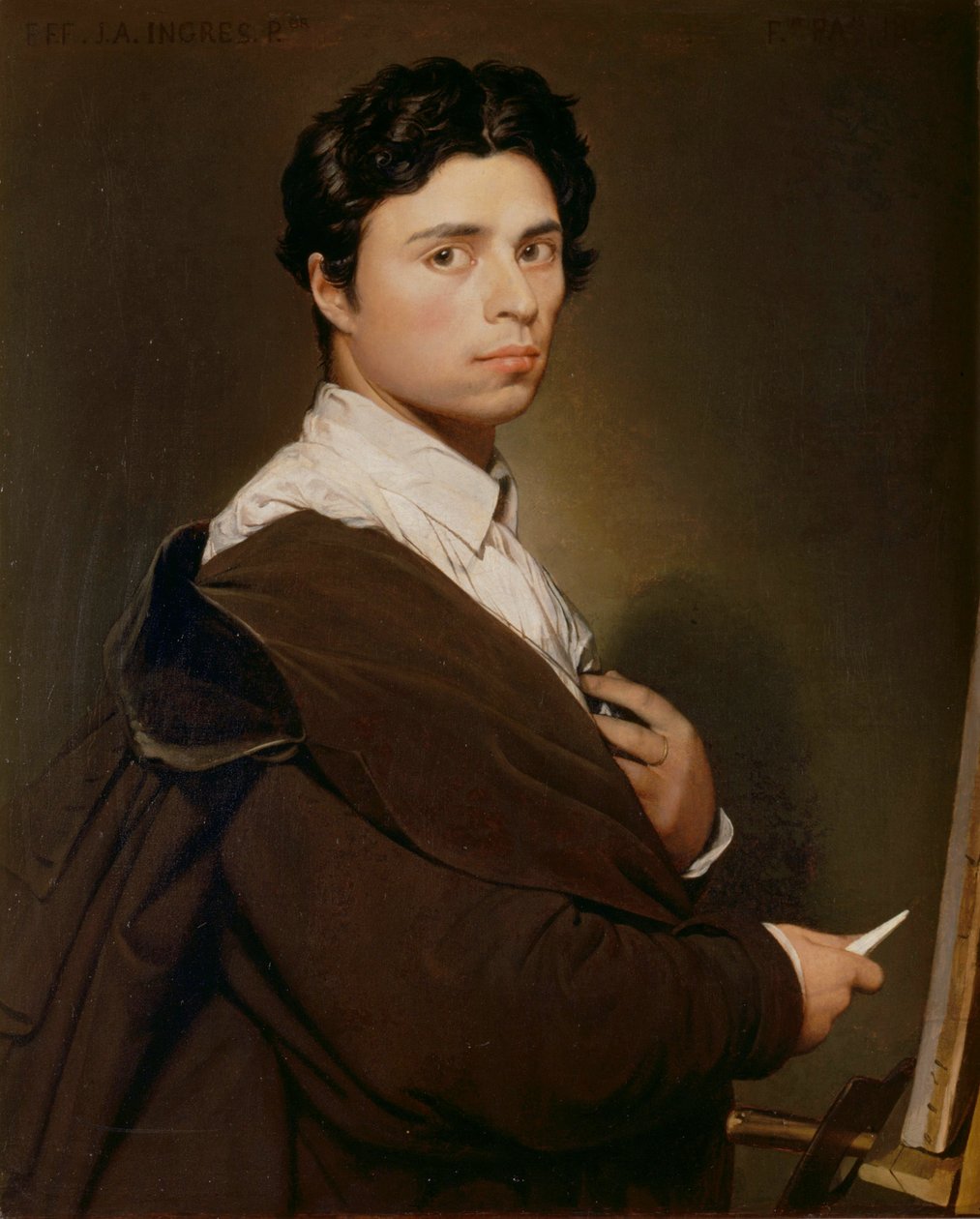 Auto-retrato aos vinte e quatro de Jean Auguste Dominique Ingres