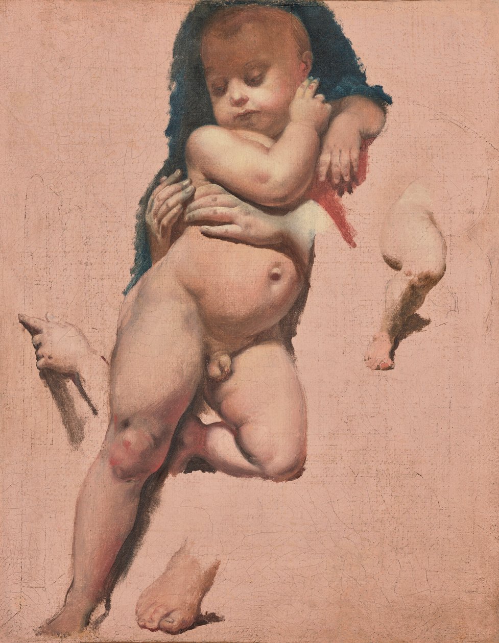 Estudo para o Menino Jesus do Voto de Luís XIII na Catedral de Montauban de Jean Auguste Dominique Ingres