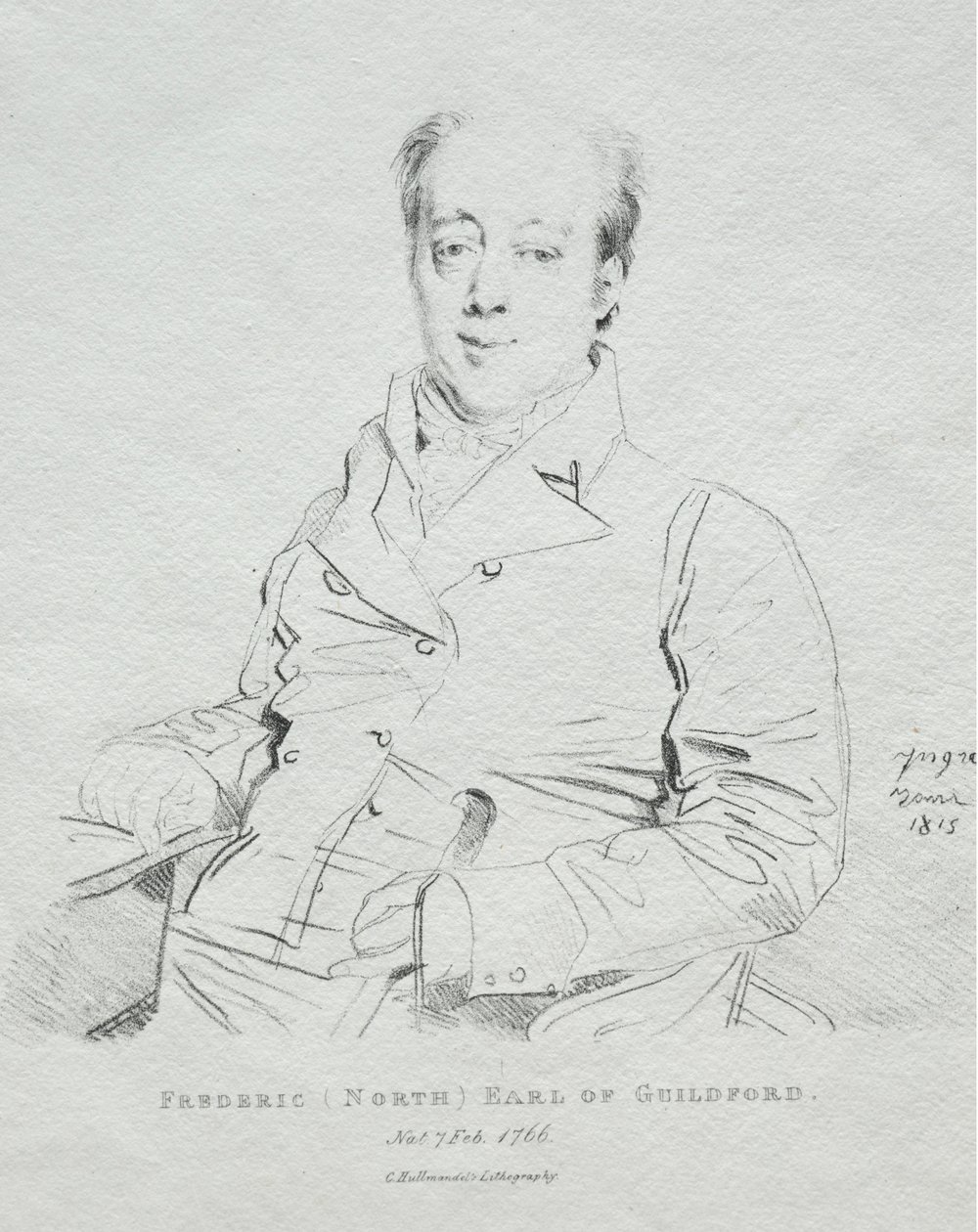 Frederic 5o Conde de Guilford, 1815. de Jean Auguste Dominique Ingres