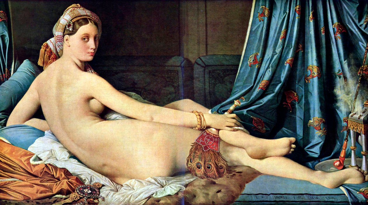 Francês: La grande odalisque Grande Odalisca de Jean Auguste Dominique Ingres