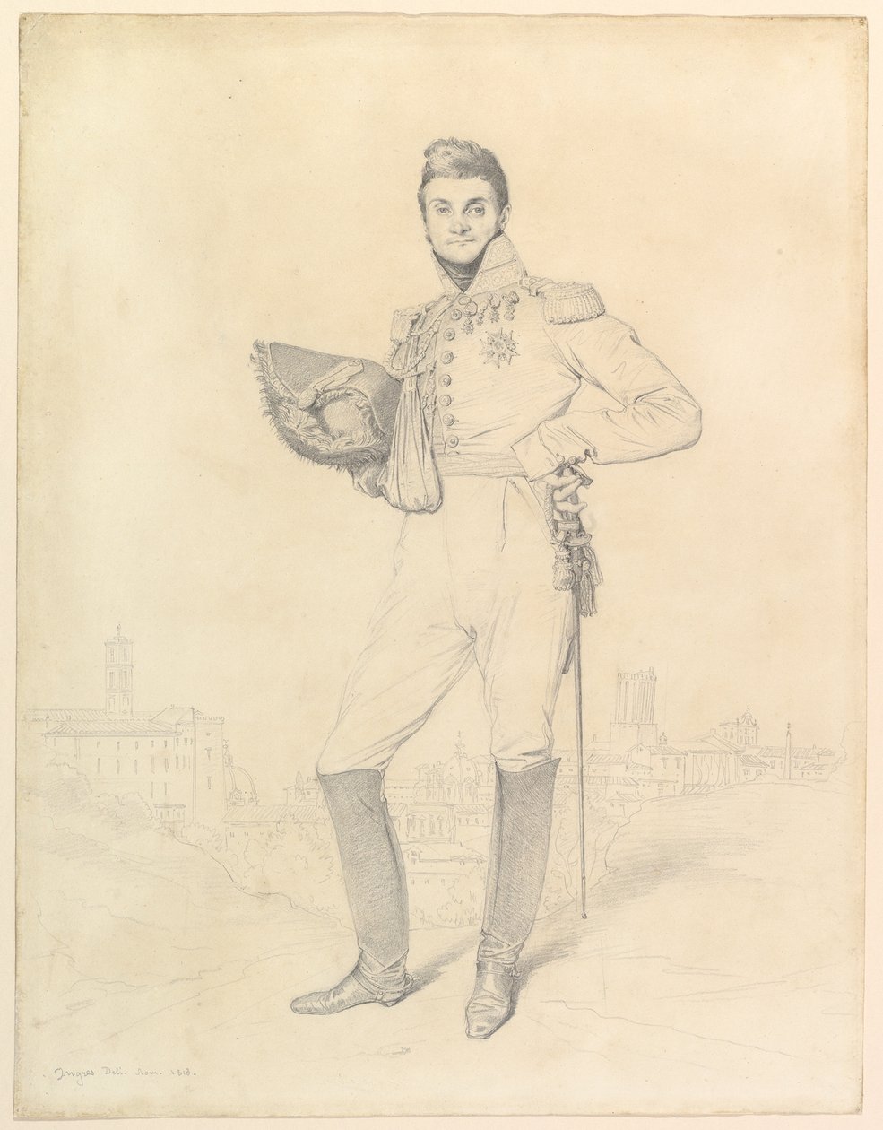 General Louis-Étienne Dulong de Rosnay de Jean Auguste Dominique Ingres