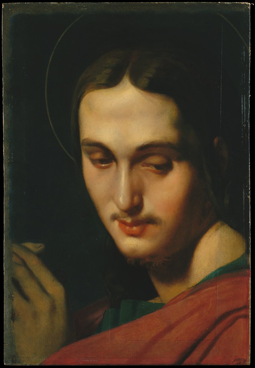 Cabeça de São João Evangelista de Jean Auguste Dominique Ingres