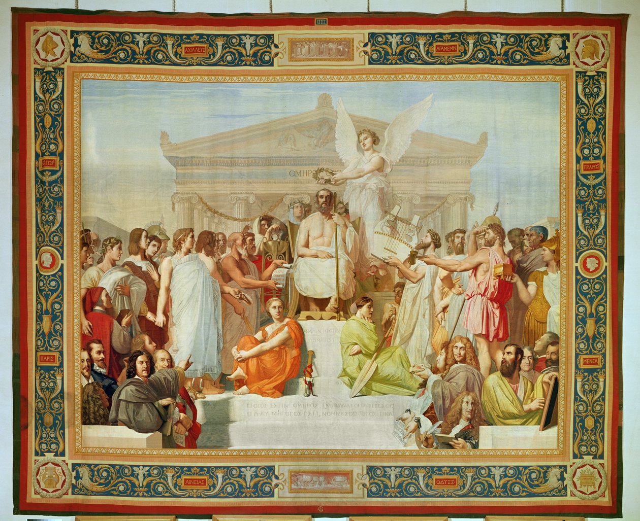 Hommage to Homer (tapeçaria) de Jean Auguste Dominique Ingres