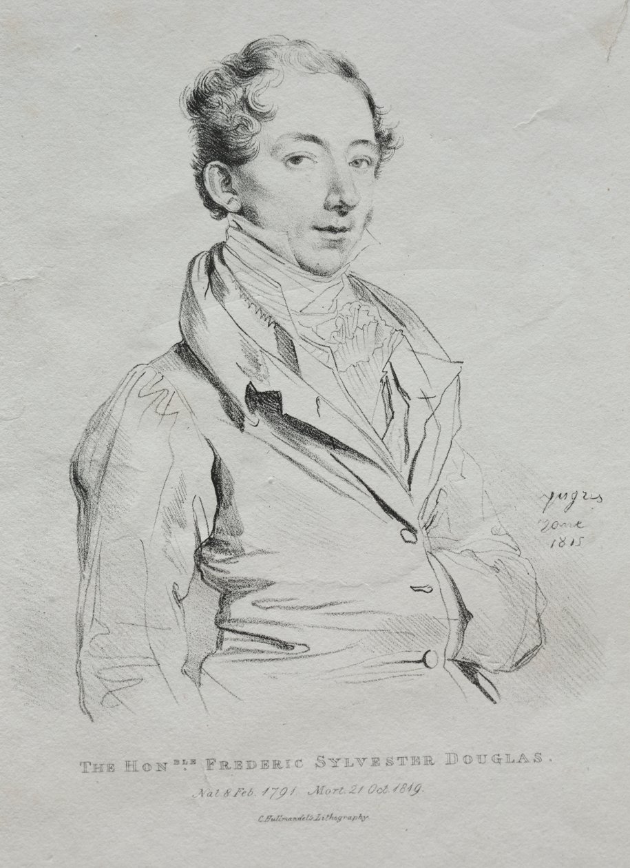Honorável Frederic Sylvester Douglas de Jean Auguste Dominique Ingres
