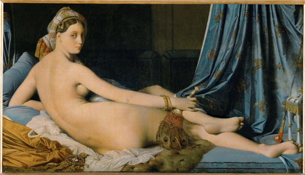 La Grande Odalisque - A Grande Odalisca ... de Jean Auguste Dominique Ingres