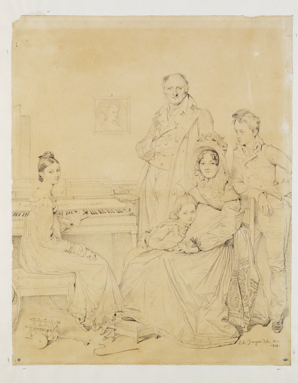 A família Stamaty ... de Jean Auguste Dominique Ingres