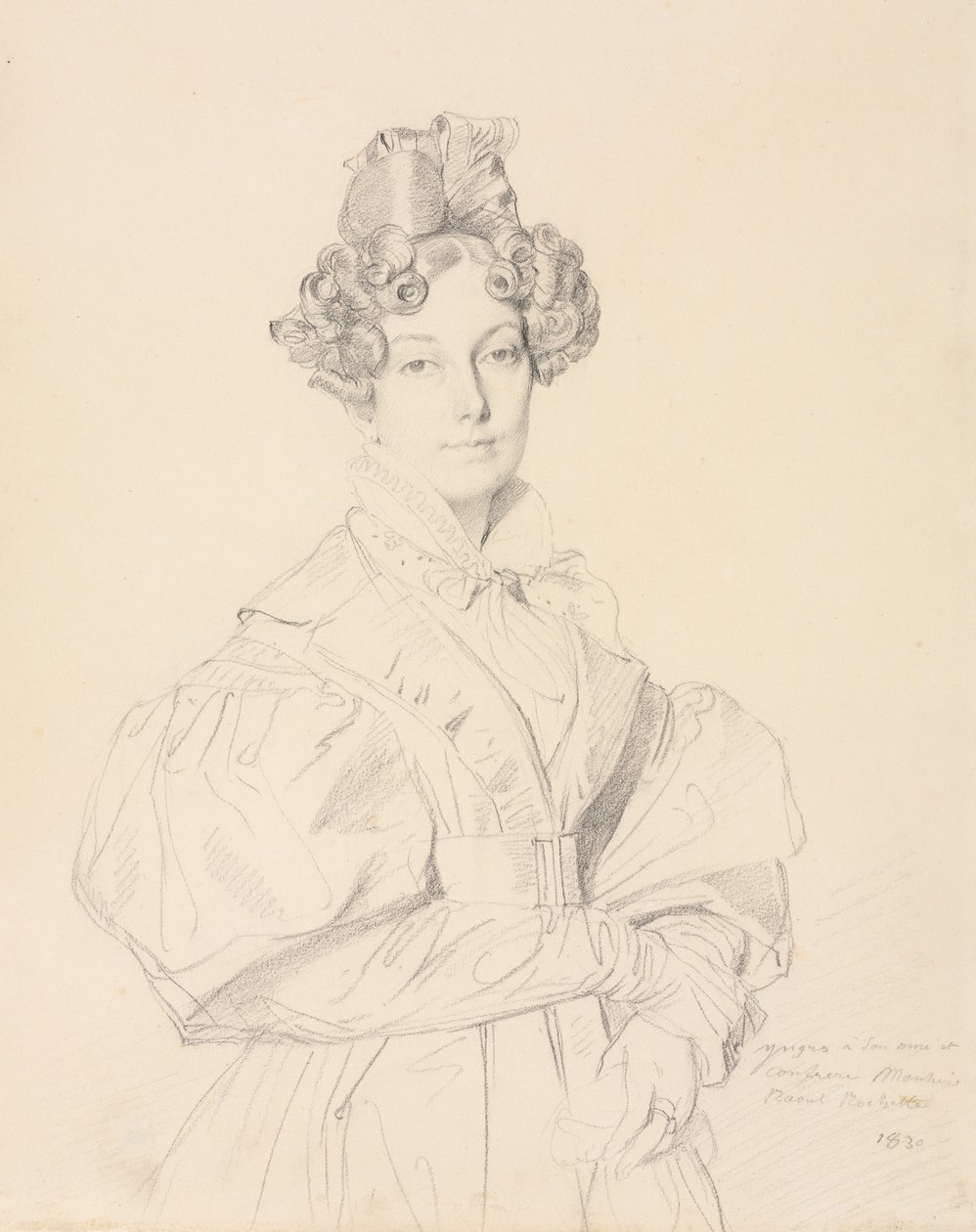 Madame Désiré Raoul-Rochette, 1830. de Jean Auguste Dominique Ingres