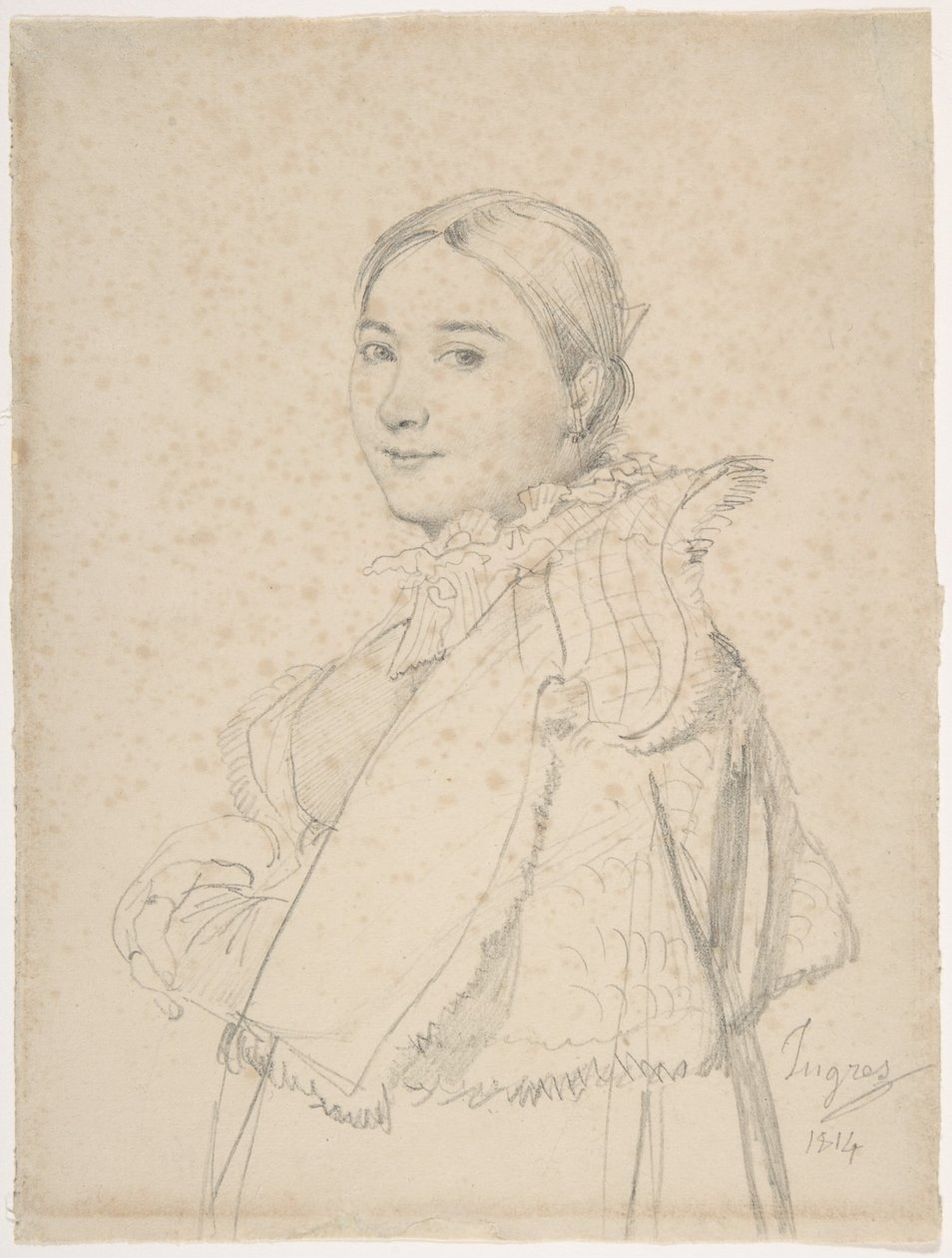 Madame Jean-Auguste-Dominique Ingres, nascida Madeleine Chapelle de Jean Auguste Dominique Ingres