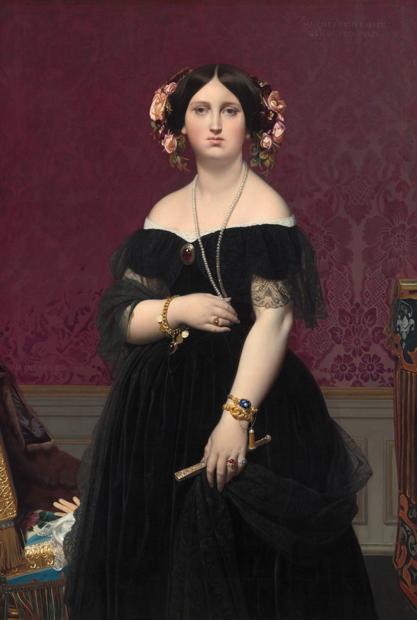 Madame Moitessier, 1851. de Jean Auguste Dominique Ingres