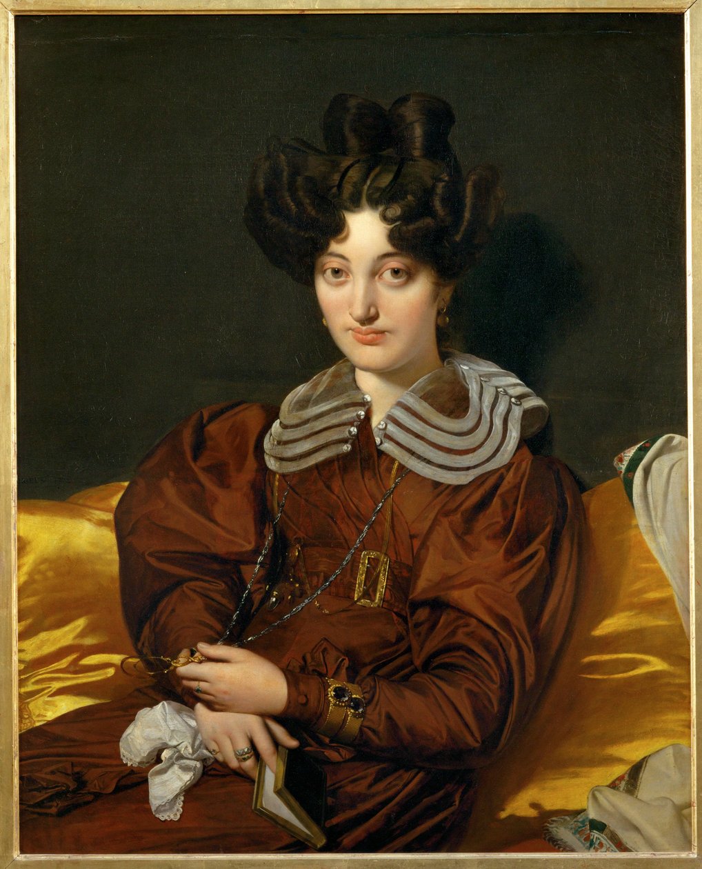 Mme. Marcotte de Sainte-Marie Pintado em 1826, Salão de 1827 ... de Jean Auguste Dominique Ingres