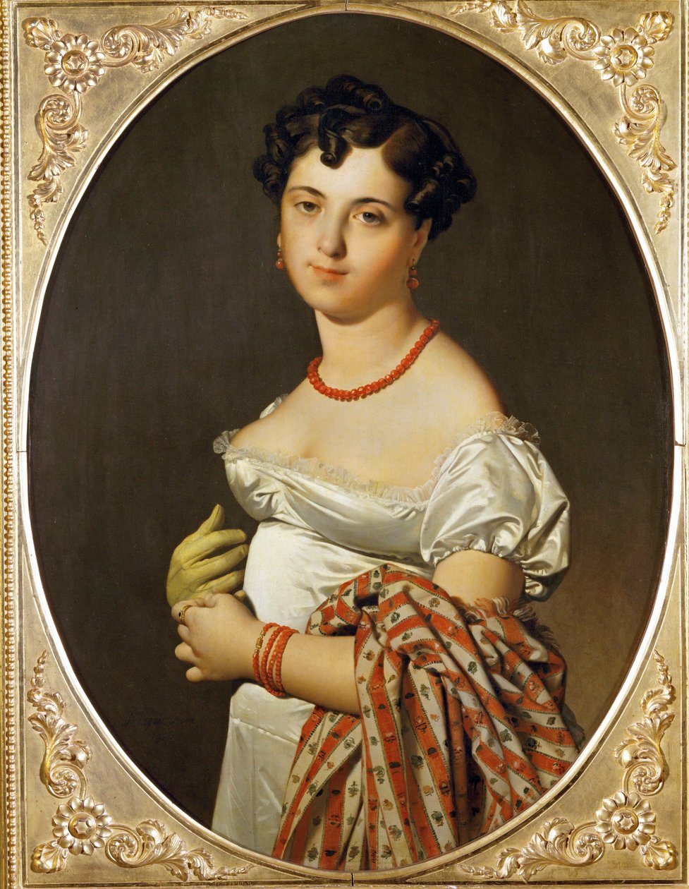 Mme. Panckoucke, Cecile Bouchet. Pintado em Roma ... de Jean Auguste Dominique Ingres