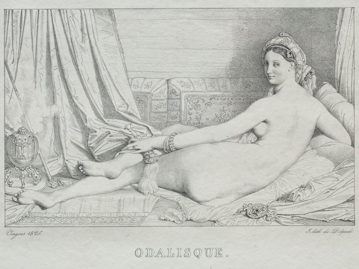 Odalisque, 1825. de Jean Auguste Dominique Ingres