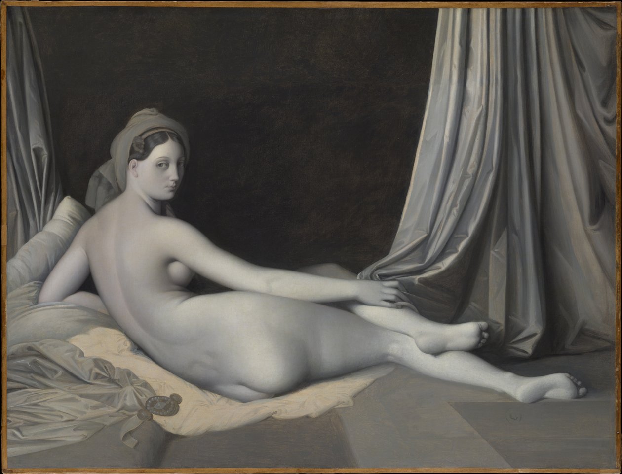 Odalisca em grisalha de Jean Auguste Dominique Ingres