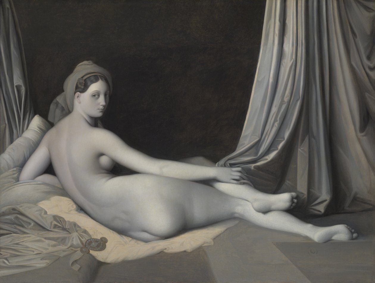 Odalisco em Grisaille, ca. 1824-34. de Jean Auguste Dominique Ingres