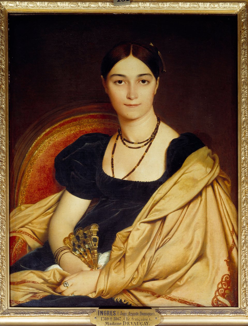 Retrato de Madame de Vaucay (ou Devaucay) nee de Nittis de Jean Auguste Dominique Ingres