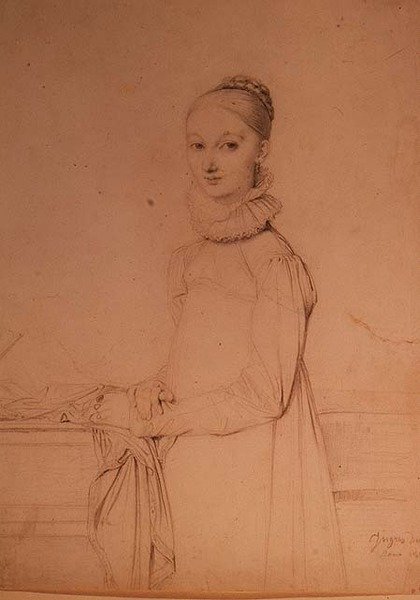Retrato de uma jovem rapariga de Jean Auguste Dominique Ingres