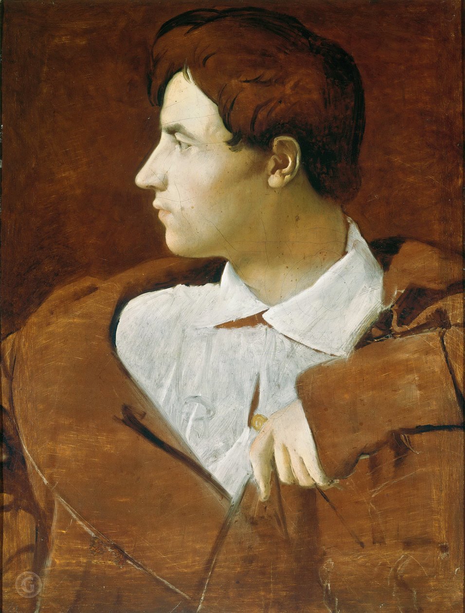 Retrato do Arquitecto Jean-Baptiste Desdéban 1781-1833, c. 1810. de Jean Auguste Dominique Ingres