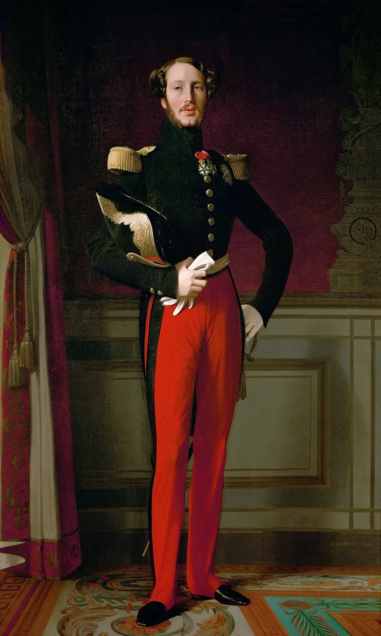 Príncipe Ferdinand Philippe, Duque de Orléans 1810-1842 de Jean Auguste Dominique Ingres