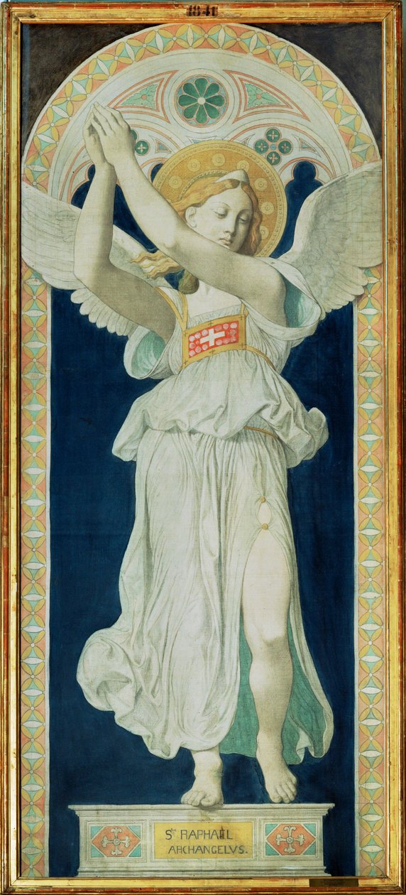 Rafael, Arcanjo ... de Jean Auguste Dominique Ingres