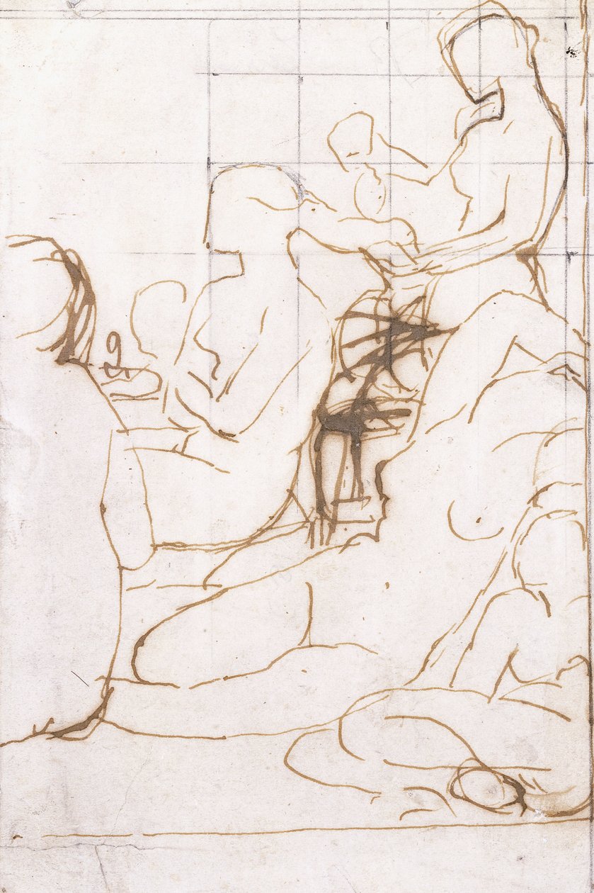 Estudo para o banho turco, de Jean Auguste Dominique Ingres