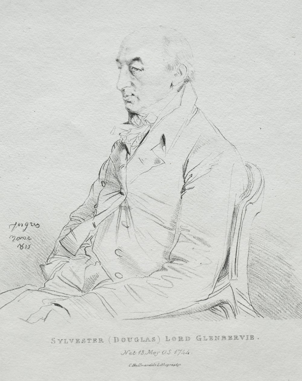 Sylvester Lord Glenbervie, 1815. de Jean Auguste Dominique Ingres