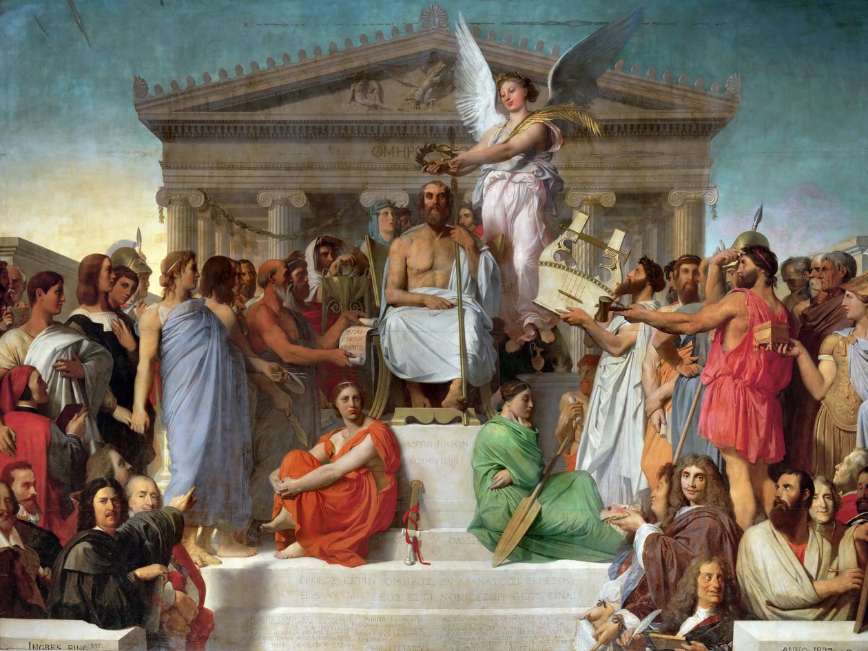 A apoteose de Homero de Jean Auguste Dominique Ingres