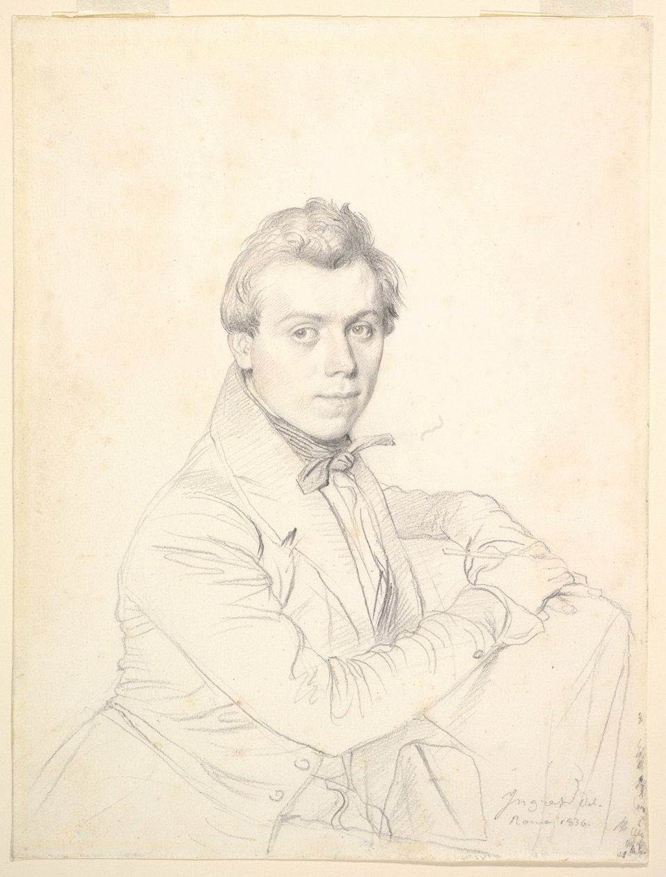 O arquiteto Charles-Victor Famin de Jean Auguste Dominique Ingres