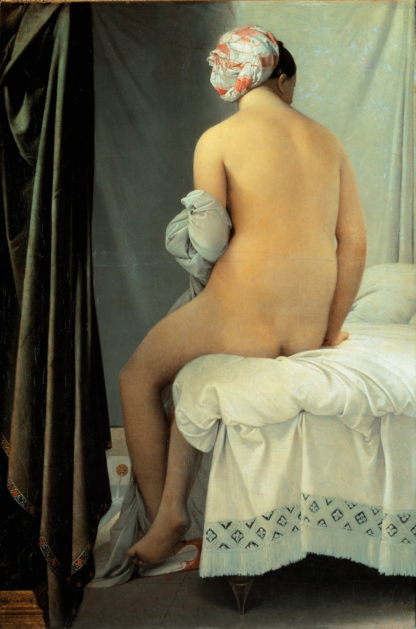 O Banhista, conhecido como o Banhista de Valpincon de Jean Auguste Dominique Ingres
