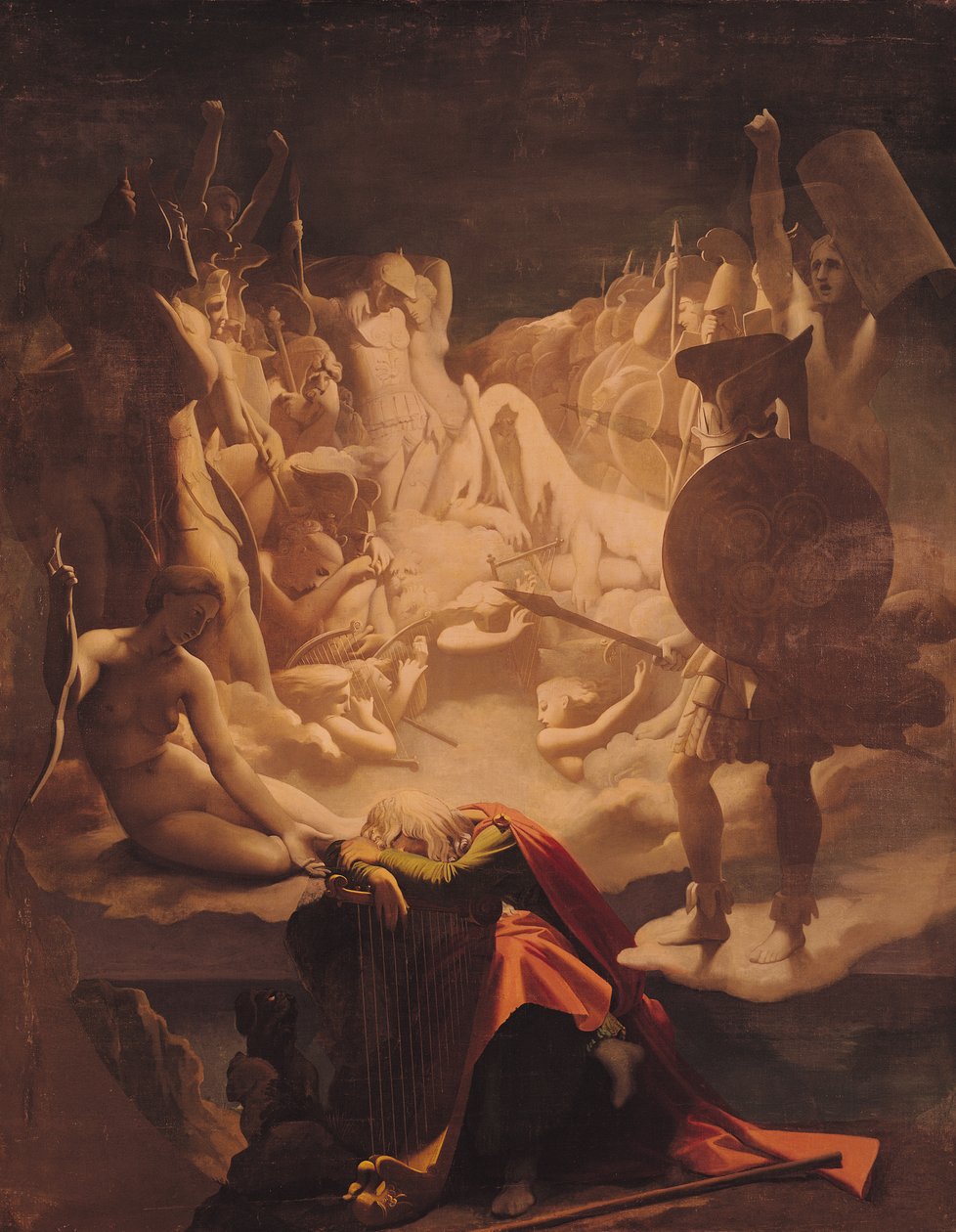 O Sonho de Ossian de Jean Auguste Dominique Ingres