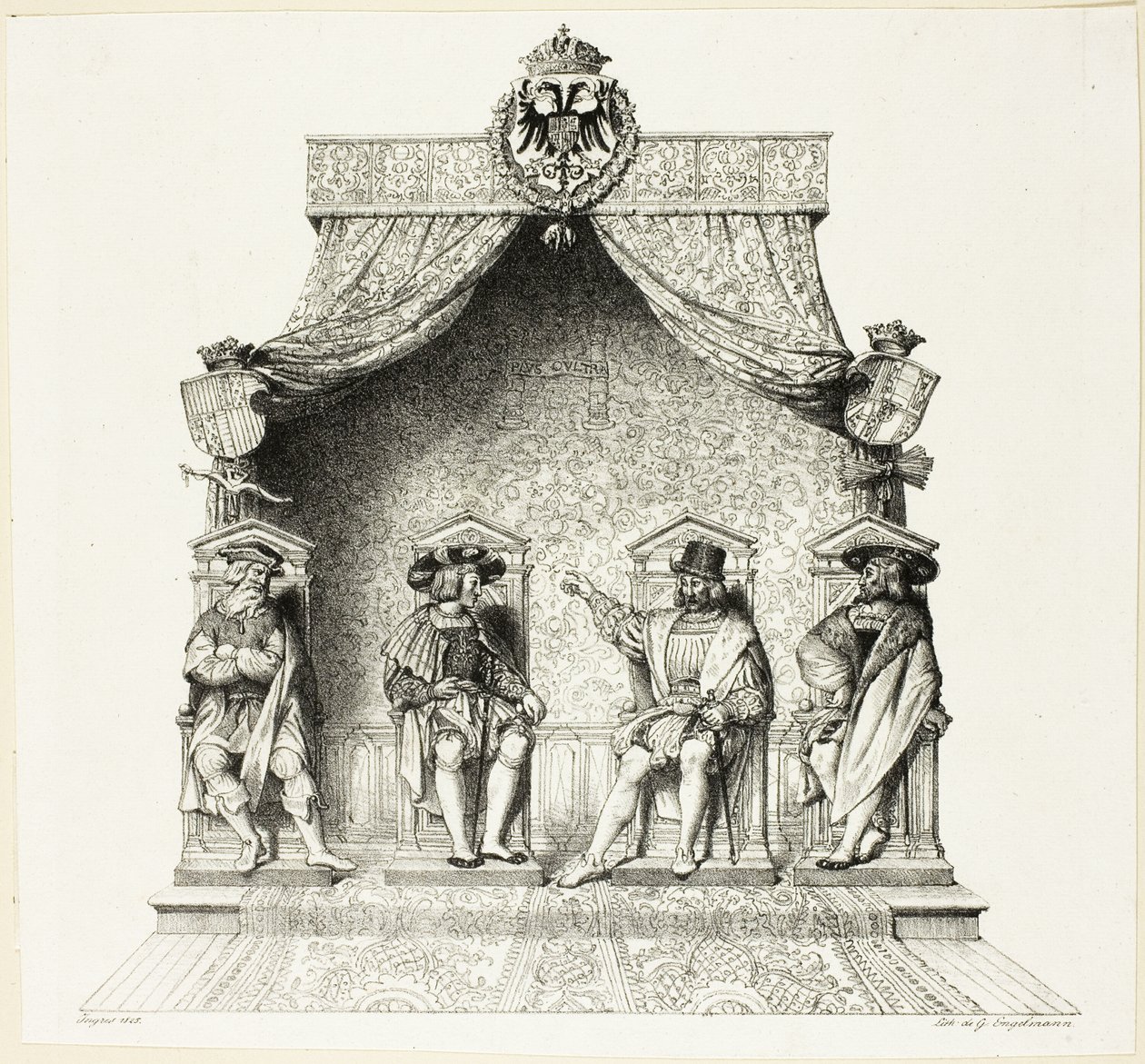Os quatro magistrados de Besançon de Jean Auguste Dominique Ingres
